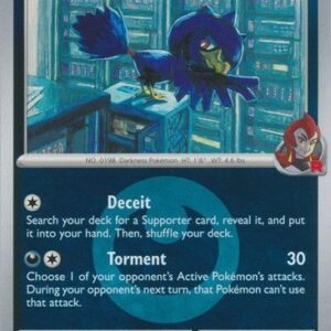 ME Ascended Heroes 126/217 Team Rocket's Murkrow (Reverse Holo ENERGY SYMBOL)