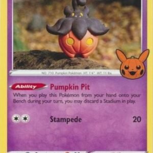 Evolving Skies 076/203 Pumpkaboo (Pikachu Pumpkin Stamp)