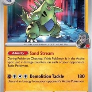 SV Destined Rivals 096/182 Team Rocket's Tyranitar (Cosmo Holo)
