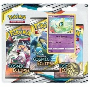 SM Cosmic Eclipse 3 Pack Blister Celebi