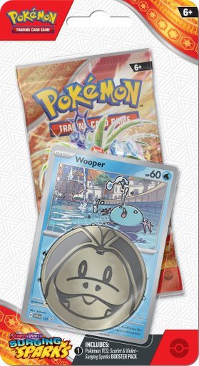 Scarlet and Violet Surging Sparks 1 Pack Checklane Blister Wooper