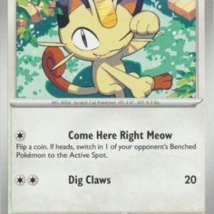 Scarlet & Violet 151 052/165 Meowth