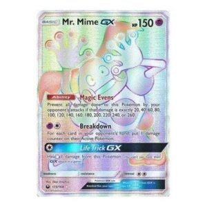 SM Celestial Storm 173/168 Mr. Mime GX (Rainbow Rare)