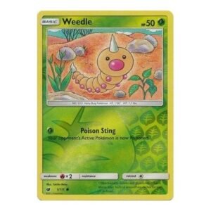 SM Crimson Invasion 001/111 Weedle (Reverse Holo)