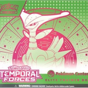 Scarlet and Violet Temporal Forces Elite Trainer Box Iron Leaves POKEMON CENTER (Green & Pink)