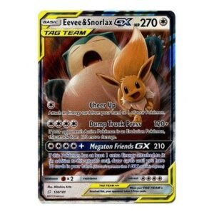 SM Team Up 120/181 Eevee & Snorlax GX (Tag Team Half Art)