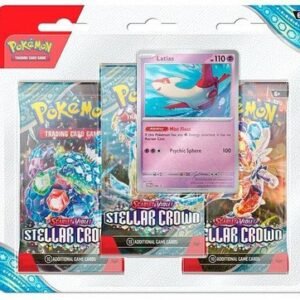 Scarlet and Violet Stellar Crown 3 Pack Blister Latias