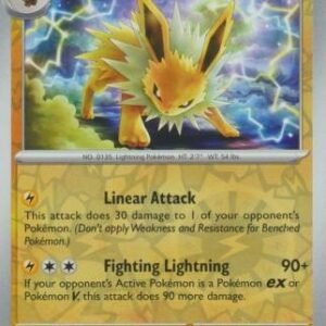 Scarlet & Violet 151 135/165 Jolteon (Reverse Holo)