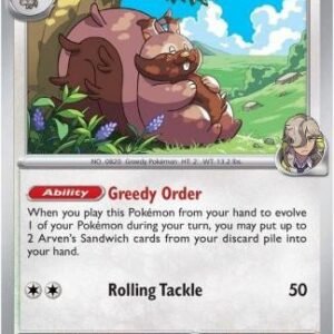 SV Destined Rivals 159/182 Arven's Greedent (Cosmo Holo)