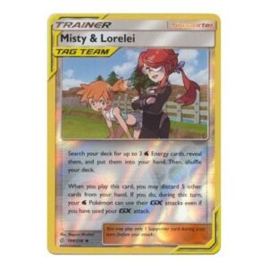 SM Cosmic Eclipse 199/236 Misty & Lorelei (Tag Team) (Reverse Holo)