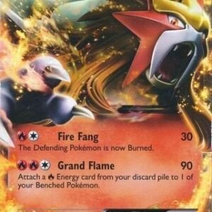 Dark Explorers 13/108 Entei EX (Half Art)