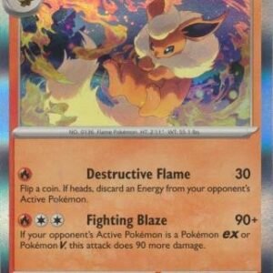 Scarlet & Violet 151 136/165 Flareon (Holo)