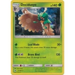Sun and Moon (Base Set) 11/149 Decidueye (Shatter Holo)