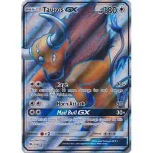 Sun and Moon (Base Set) 144/149 Tauros GX (Full Art)