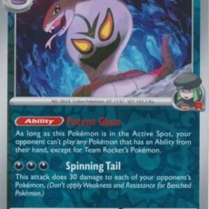 SV Destined Rivals 113/182 Team Rocket's Arbok (Reverse Holo)