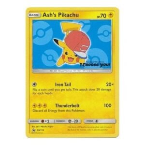 Sun & Moon Promo SM114 Ash's Pikachu (Dark Blue)