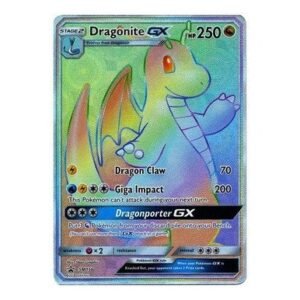 Sun & Moon Promo SM156 Dragonite GX (Rainbow Rare)