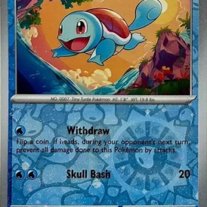 Scarlet & Violet 151 007/165 Squirtle (Cosmo Holo Reverse Holo)