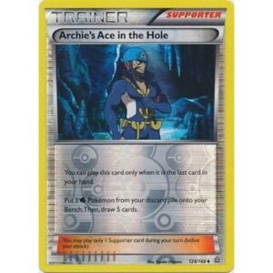 XY Primal Clash 124/160 Archie's Ace in the Hole (Reverse Holo)