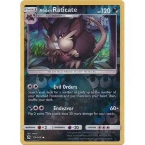 Sun and Moon (Base Set) 77/149 Alolan Raticate (Reverse Holo)