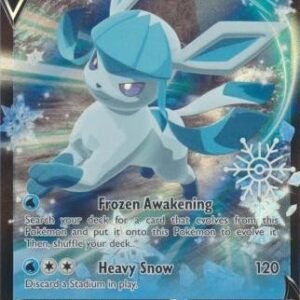 Evolving Skies 040/203 Glaceon V (Half Art w/ Snowflake Stamp)