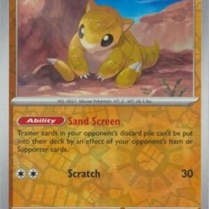 Scarlet & Violet 151 027/165 Sandshrew (Reverse Holo)