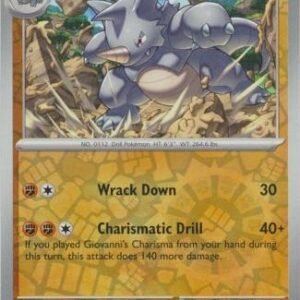 Scarlet & Violet 151 112/165 Rhydon (Reverse Holo)