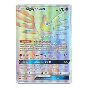 SM Lost Thunder 222/214 Sigilyph GX (Rainbow Rare)