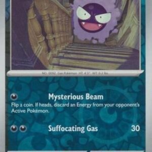 SV Temporal Forces 102/162 Gastly (Reverse Holo)