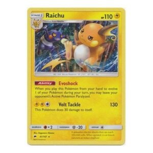 SM Burning Shadows 041/147 Raichu (Cosmo Holo)