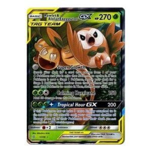 SM Unified Minds 001/236 Rowlet & Alolan Exeggutor GX (Tag Team Half Art)