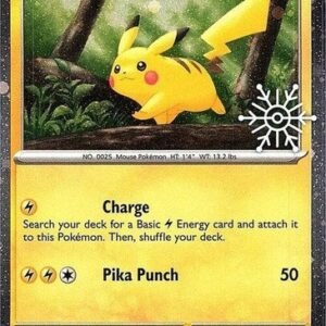 Scarlet & Violet 151 025/165 Pikachu (Cosmo Holo w/ Snowflake Stamp)