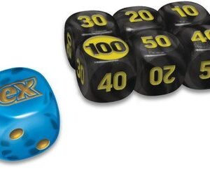 Mega Evolution Blue w/ Gold Die & Small Black w/ Yellow Dice (6)