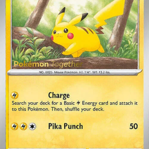 Scarlet & Violet 151 025/165 Pikachu (Pokemon Together Stamp)