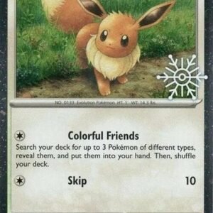 Scarlet & Violet 151 133/165 Eevee (Cosmo Holo w/ Snowflake Stamp)
