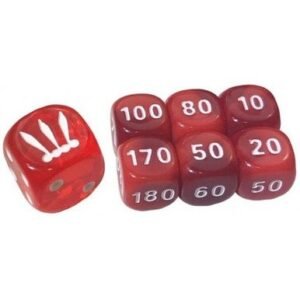 SWSH Battle Styles: Red (Translucent) & Red (Small) Dice