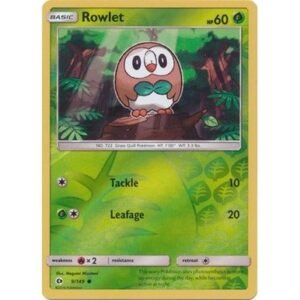 Sun and Moon (Base Set) 9/149 Rowlet (Reverse Holo)