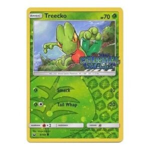SM Celestial Storm 8/168 Treecko (Cosmo Reverse Holo w/ Celestial Storm Stamp)