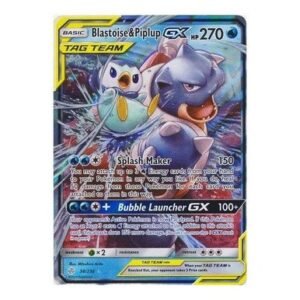 SM Cosmic Eclipse 038/236 Blastoise & Piplup GX (Tag Team Half Art)