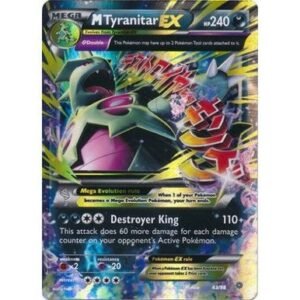 XY Ancient Origins 043/98 M Tyranitar EX (Half Art Mega)