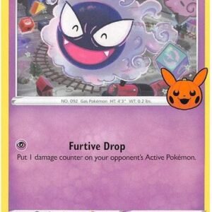 SWSH Lost Origin 064/196 Gastly (Pikachu Pumpkin Stamp)
