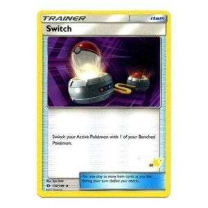 Sun and Moon (Base Set) 132/149 Switch (Pikachu Symbol 52)