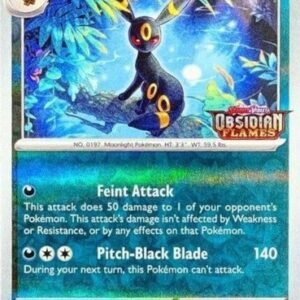 SV Obsidian Flames 130/197 Umbreon (Reverse Holo Obsidian Flames Stamp)