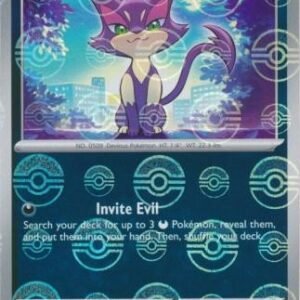 SV White Flare 055/086 Purrloin (POKE BALL Reverse Holo)