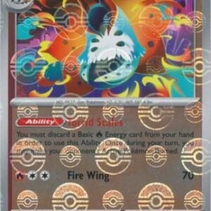 SV Black Bolt 016/086 Volcarona (POKE BALL Reverse Holo)