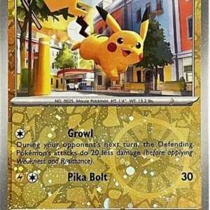 SV Paldean Fates 018/091 Pikachu (Cosmo Holo Reverse Holo)