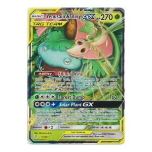 SM Cosmic Eclipse 001/236 Venusaur & Snivy GX (Tag Team Half Art)
