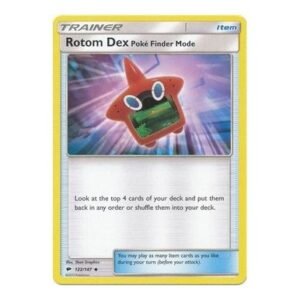 SM Burning Shadows 122/147 Rotom Dex Poke-Finder Mode