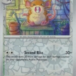 Scarlet & Violet 151 020/165 Raticate (Reverse Holo)