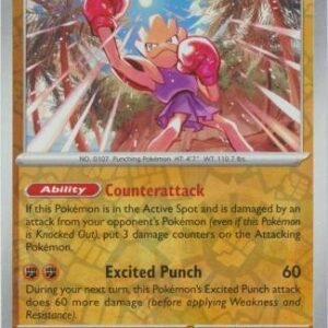 Scarlet & Violet 151 107/165 Hitmonchan (Reverse Holo)